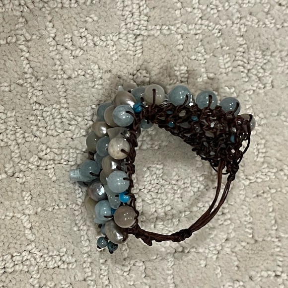 Blue Beaded Bracelet - Picture 3 of 4
